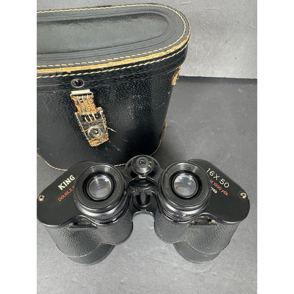 Vintage King 16x50 Double Coated Binoculars With Hard Case Tested Clear
